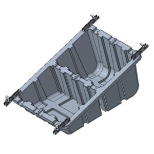 Fastenol Flat Roof / Ground Tray Mounting System (12 panels in landscape layout)